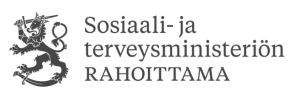 Sosiaali-ja terveysministeriön rahoitama-logo taustaton