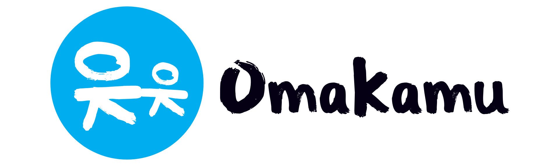 OmaKamu logo, jossa sinisen ympyrän keskellä aikuinen ja lapsi käsikädessä