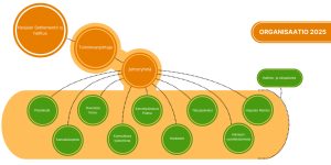 Harjulan Setlementti ry:n organisaatiokaavio